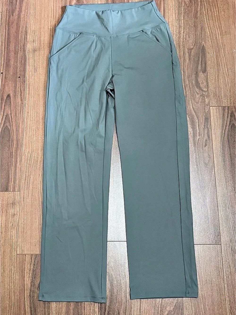 Iron Rush Women's Straight Leg Track Pants in Green Size Medium
